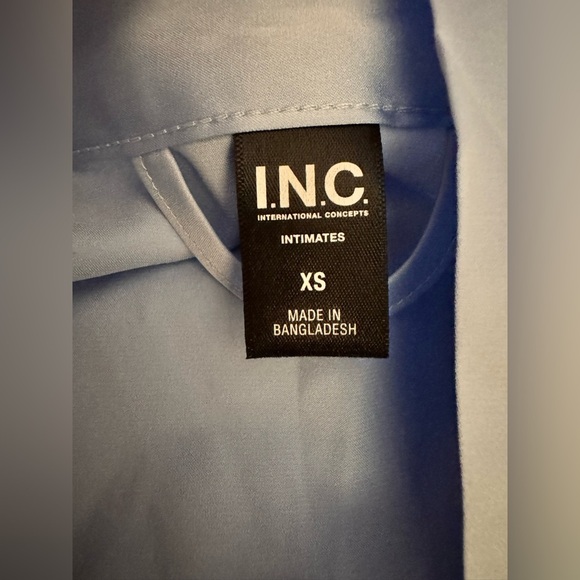 INC International Concepts Light Blue Women's Robe XS NWT - Picture 4 of 5